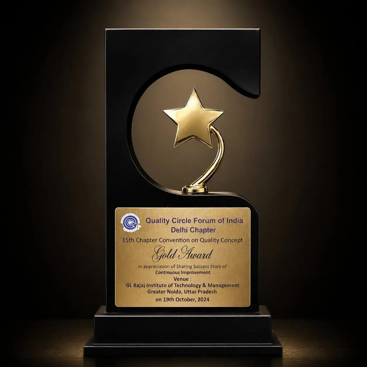 Gold Award - CCQC, 2022