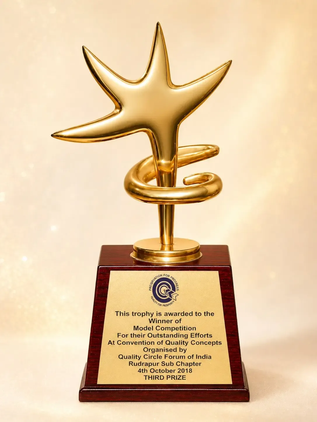 Third Prize - October, 2018